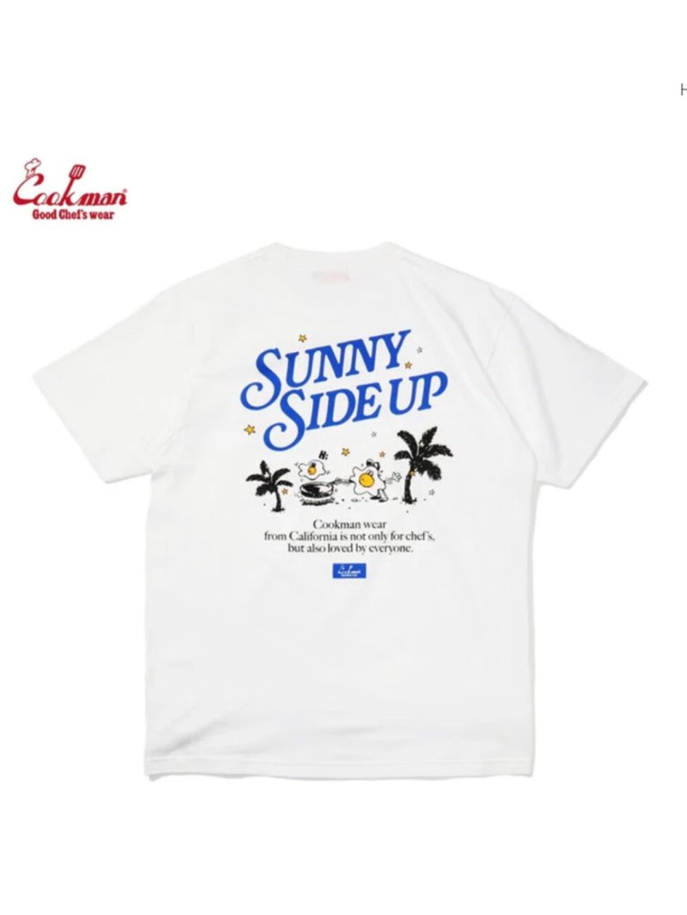 Cookman Tee - Sunny Side Up - White